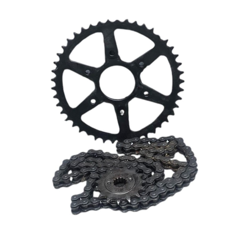 KIT TRANMISION CADENA-PLATO-PIÑON KTM DUKE 390 2013-2016