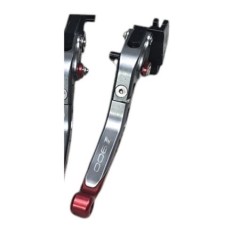 JUEGO MANETAS DE FRENO ALUMINIO ROJO Y GRIS KAWASAKI Z900E 2020-2024