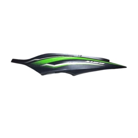 TAPA TRASERA NEGRA MATE PAGATINAS VERDES KAWASAKI J125 2016-2020