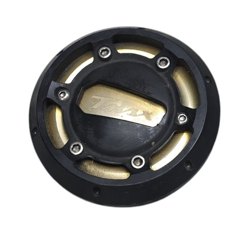 TAPA EMBELLECEDOR MOTOR CON EMBLEMA ALUMINIO YAMAHA TMAX 500 2008-2011